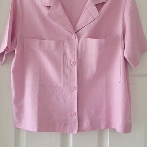 Buffalo David Bitton Pink Blouse Size S